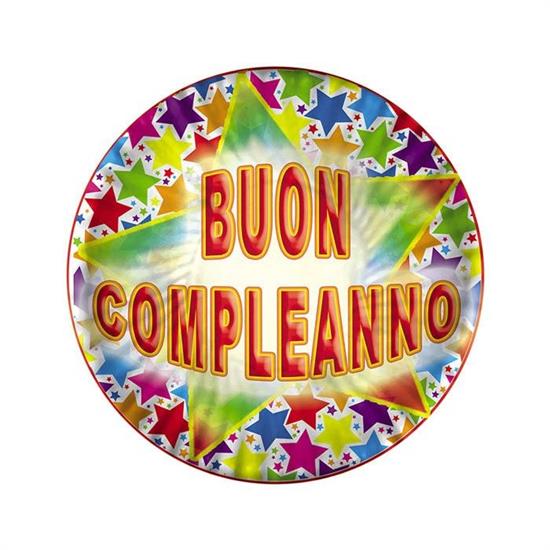 PIATTI STARDUST B.COMPLEANNO