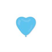 PALLONCINI CUORE 12pz CELESTE 10'/26cm