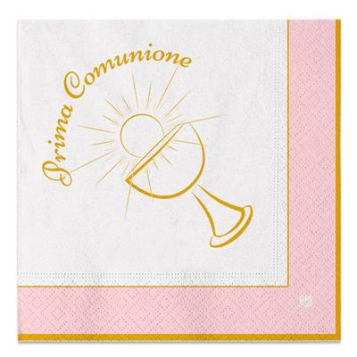 TOVAGLIOLI COMUNIONE CHIC ROSA 20pz