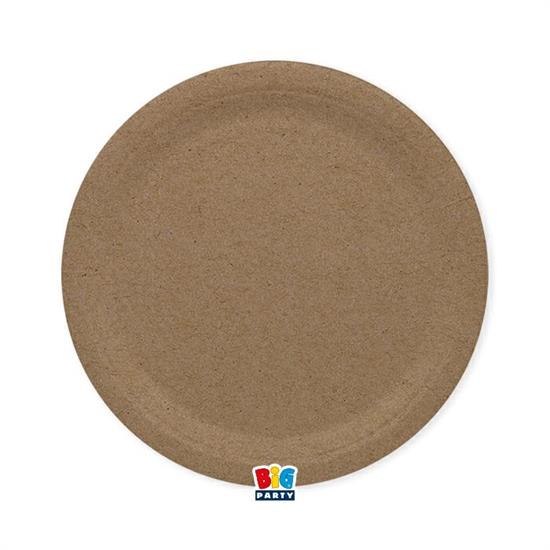 PIATTI ECOLOR 24cm KRAFT 25pz