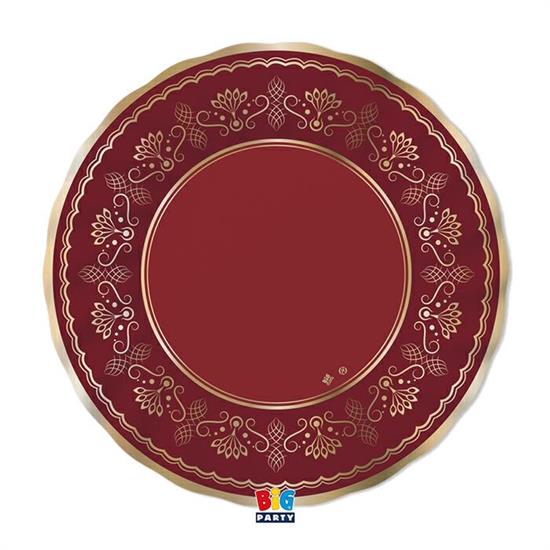 PIATTI ROYAL RED GOLD 30cm 6pz