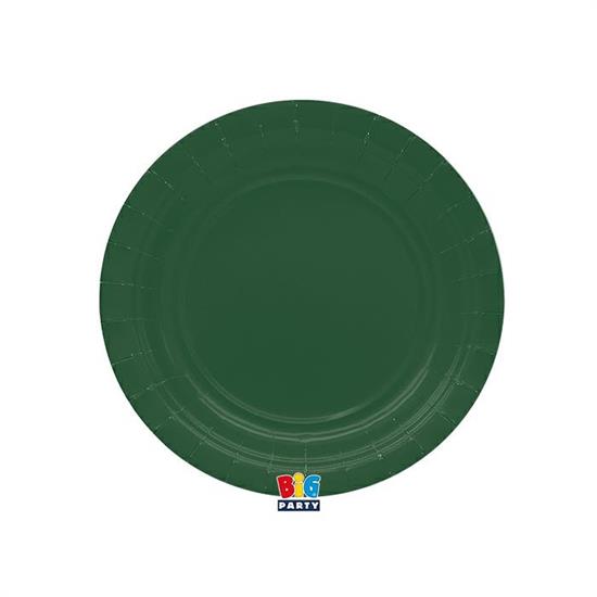 PIATTI ECOLOR 18cm VERDE FORESTA 25pz