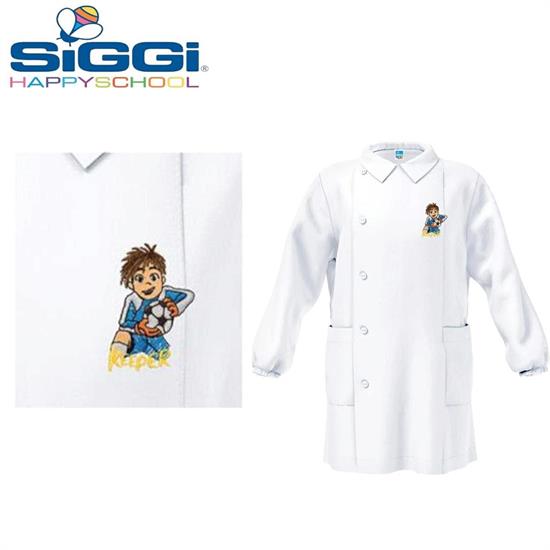 GREMBIULE ASILO BIANCO BIMBO 45 PORTIERE 2anni