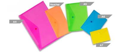 BUSTA C/BOTTONE A7 FLUO 145x105