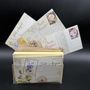 OPALINA VINTAGE f.to 4 7x11 SOGGETTI FLOREALI