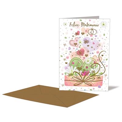 BIGLIETTO NOZZE CUORI