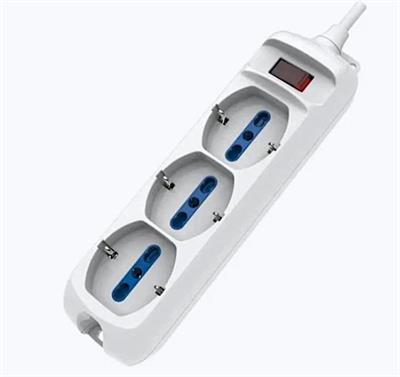 MULTIPRESA 3 SCHUKO C/SPINA SALVASPAZIO 10A
