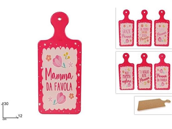SOTTOPENTOLA TAGLIERE MAMMA 12x30cm BASE SUGHERO