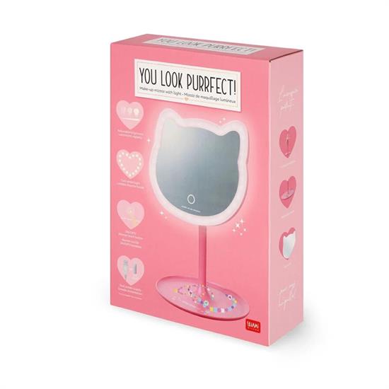 SPECCHIO CON LUCE KITTY LEGAMI