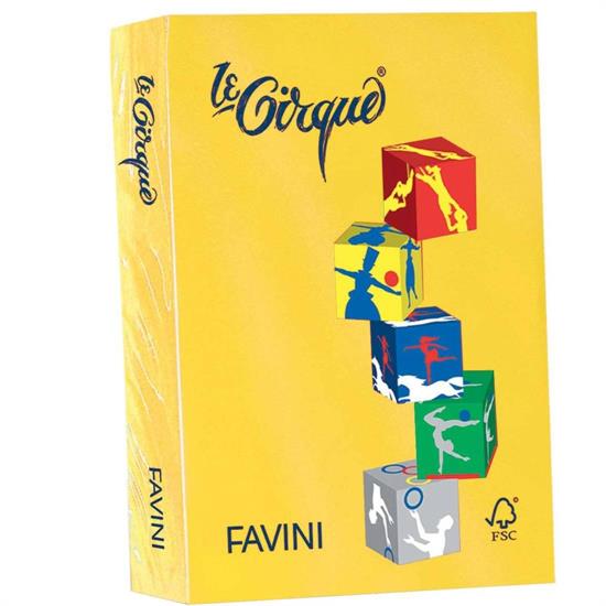 RISMA LE CIRQUE A4 GIALLO ZOLFO 80gr 500ff col.200