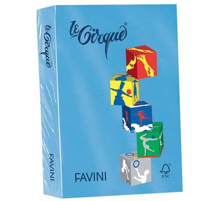 RISMA LE CIRQUE A4 AZZURRO REALE 160gr 250ff col.204