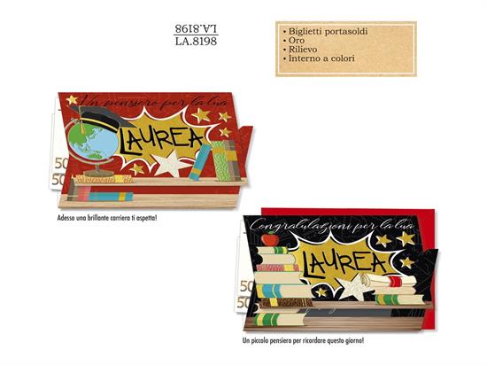 BIGLIETTO LAUREA P/S FUMETTO