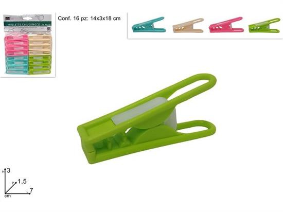 MOLLETTE 16pz COLORATE CHIUDIPACCO
