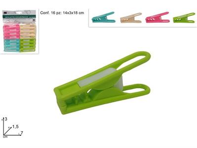 MOLLETTE 16pz COLORATE CHIUDIPACCO