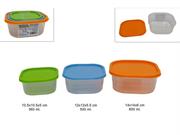 CONTENITORI PLASTICA 3pz COL.ASS.