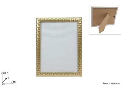 CORNICE FANTASIA ROMBI ORO 13x18