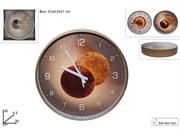 OROLOGIO MURO TONDO DECORO ECLISSE