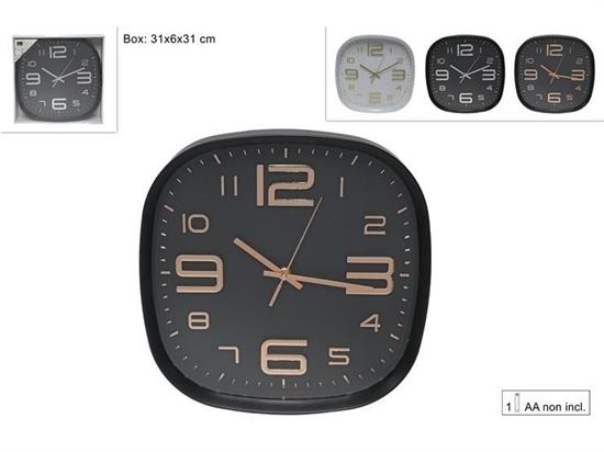 OROLOGIO MURO QUADRATO C/NUMERI 3D