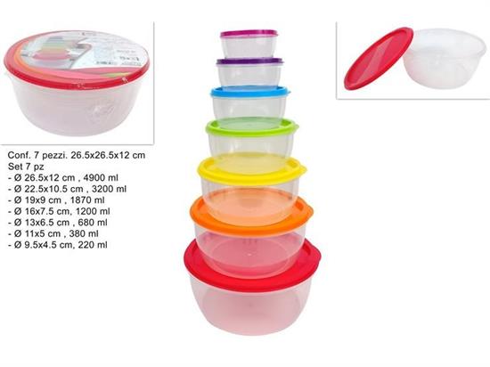 CONTENITORI CUCINA TONDI 7pz