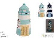 FARO CERAMICA C/LUCE DECORAZIONE MARINA 16cm