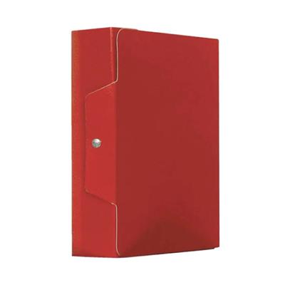 CARTELLA PROGETTI D6 ROSSO C/BOTTONE