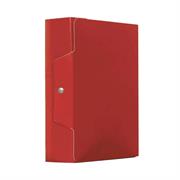 CARTELLA PROGETTI D8 ROSSO C/BOTTONE