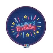 PIATTI HAPPY BIRTHDAY NEON 6pz 18cm