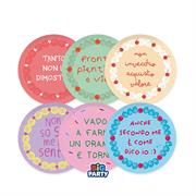 PIATTI CAKE PARTY 6pz 18cm MIX