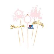 CAKE TOPPER MINI PRINCESS 5pz