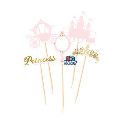 CAKE TOPPER MINI PRINCESS 5pz