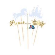 CAKE TOPPER MINI PRINCE 5pz