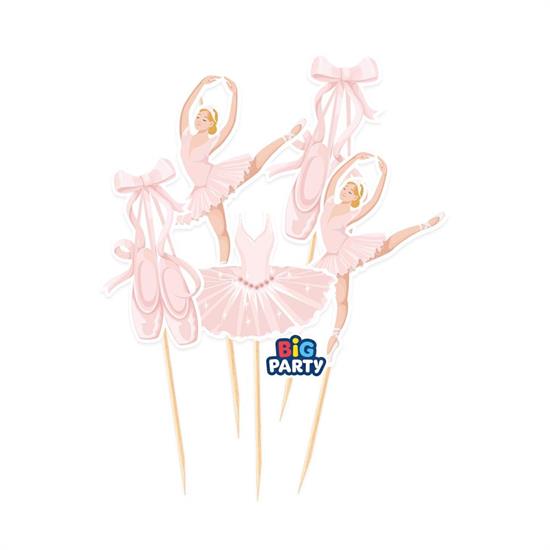 CAKE TOPPER MINI BALLET 5pz