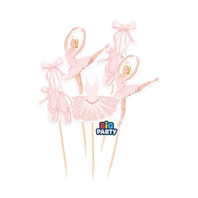 CAKE TOPPER MINI BALLET 5pz