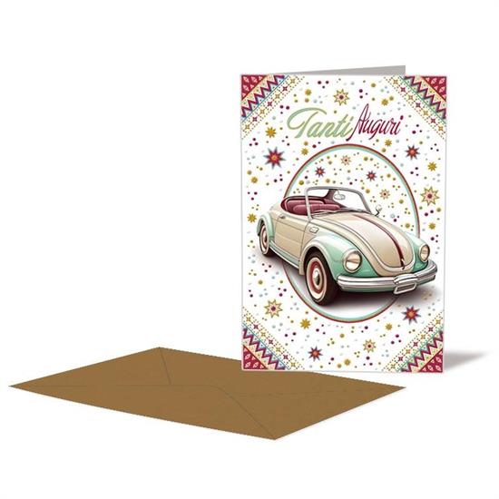 BIGLIETTO AUGURI AUTO