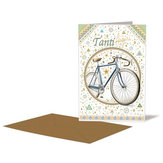BIGLIETTO AUGURI BICI