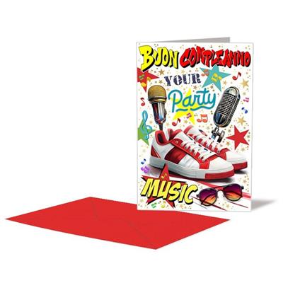 BIGLIETTO COMPLEANNO MUSIC