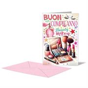 BIGLIETTO COMPLEANNO BEAUTY
