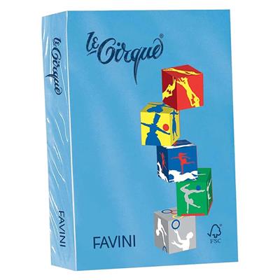 RISMA LE CIRQUE A4 AZZURRO REALE 80gr 500ff col.204