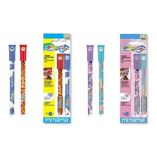 PENNE CANCELLABILI 2pz MITAMA SPINNY NEW 0.7 ass.