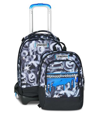 TROLLEY SEVEN JACK 3ruote QUICK GRAFFITI BOY DETACH