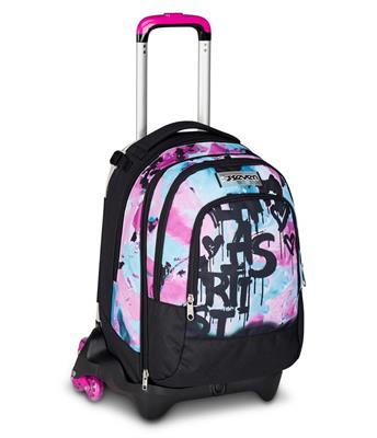 TROLLEY SEVEN JACK 3ruote QUICK GRAFFITI GIRL DETACH