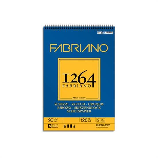 BLOCCO SCHIZZI 1264 A4 90gr SPIRALE 120ff