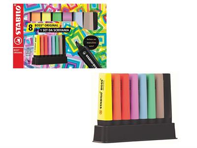 STABILO BOSS DESKSET 8 COLORI