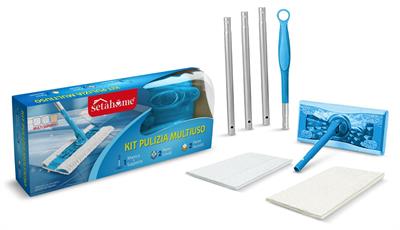 CATTURAPOLVERE KIT 1 MANICO + 4 PANNI DRY/UMIDI