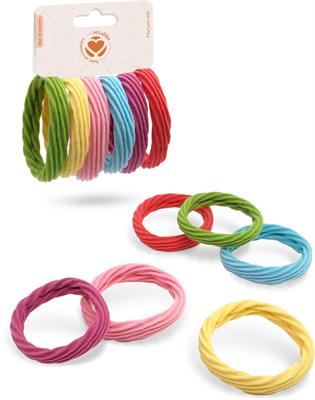 ELASTICI 6pz COLORI ASS.