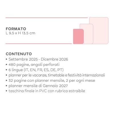 AGENDA 2025/2026 16mesi DAY HEDGEHOG 18x12 LEGAMI