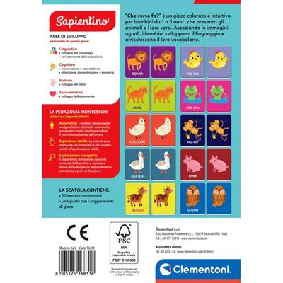 MONTESSORI FLASHCARDS BABY CHE VERSO FA