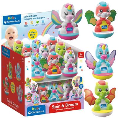 SPIN & DREAM UNICORN E DRAGON TROTTOLINA assortiti