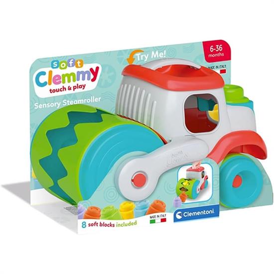 CLEMMY VEICOLO CON RULLO MANGIA MATTONCINI