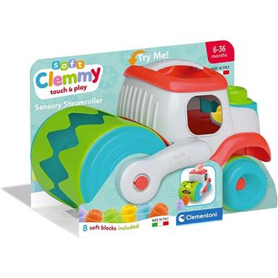CLEMMY VEICOLO CON RULLO MANGIA MATTONCINI